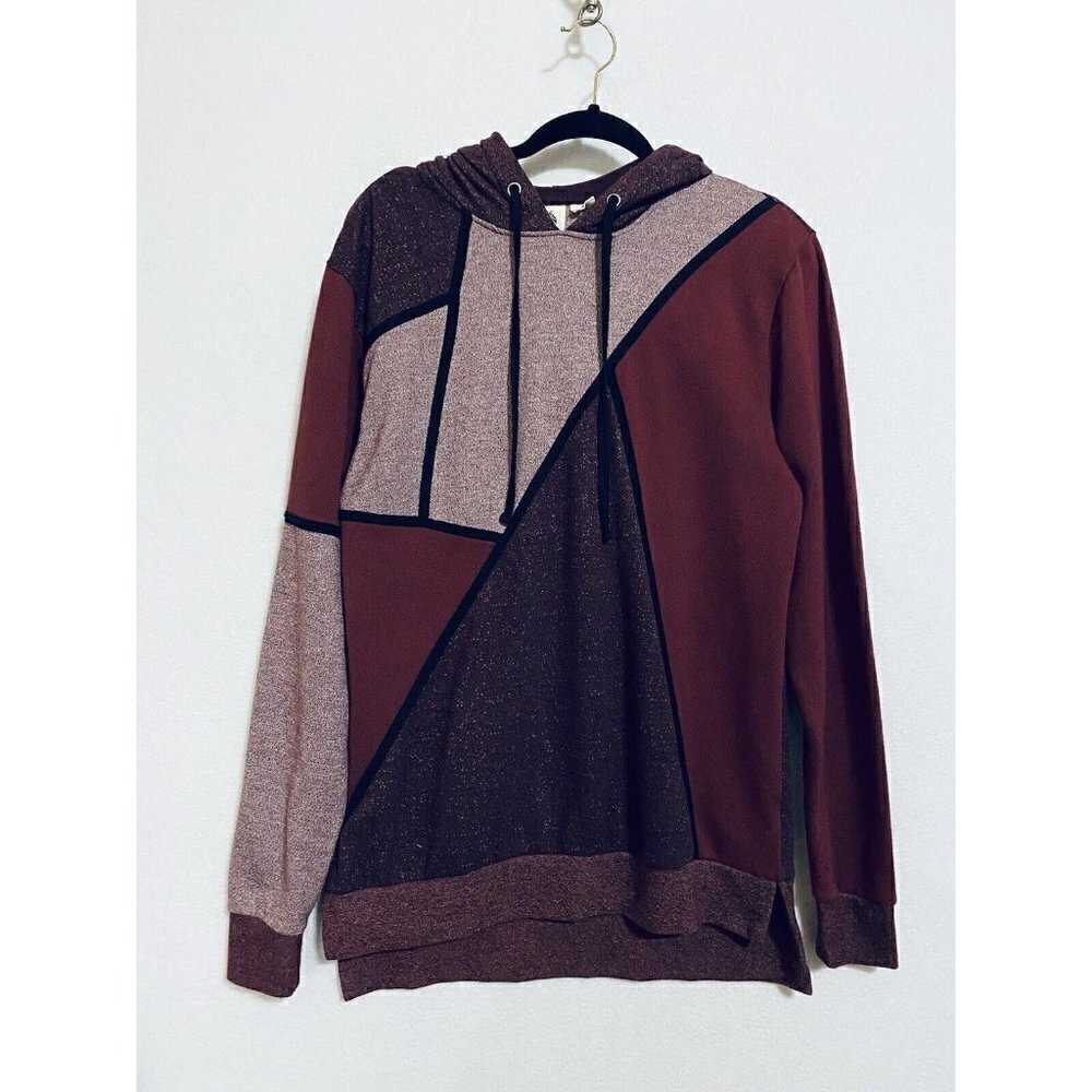 Urban Outfitters UO Three Feathers Hoodie Womens Medium Color Block Loungewear